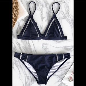 Cupshe Moonlight Shadow Triangle Bikini Set